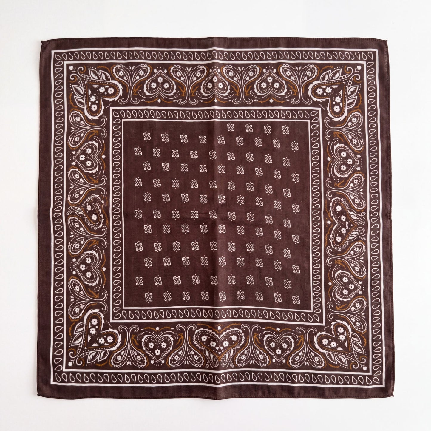 Paisley Print Square Bandana Scarf for Hair Neck and Bag Accessories 26.8¡Á26.8 Inches
