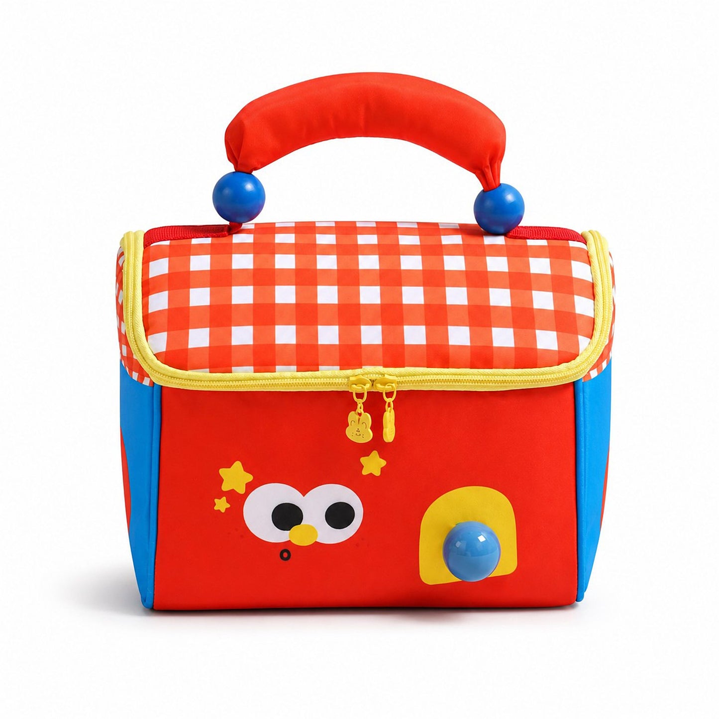 Kids Cartoon Lunch Bag with Padded Handle and Zipper Closure