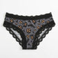 2 Pack Halloween Print Lace Trim Bikini Underwear