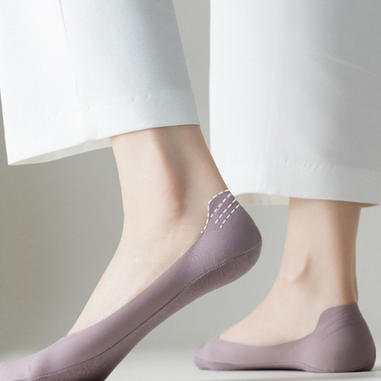 Ultra Low Cut No Show Socks with Anti-Slip Silicone Grip and Seamless Toe Protection 4-Pack