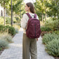 Lightweight Laptop Backpack with Vertical Front Zip Pocket Side Pockets and Adjustable Padded Straps
