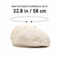 Heart Embroidered Newsboy Cap Textured Baker Boy Hat