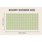 Slatted Nonslip Shower Mat Quick Drain Bath Mat 15.7 x 27.6 Inches