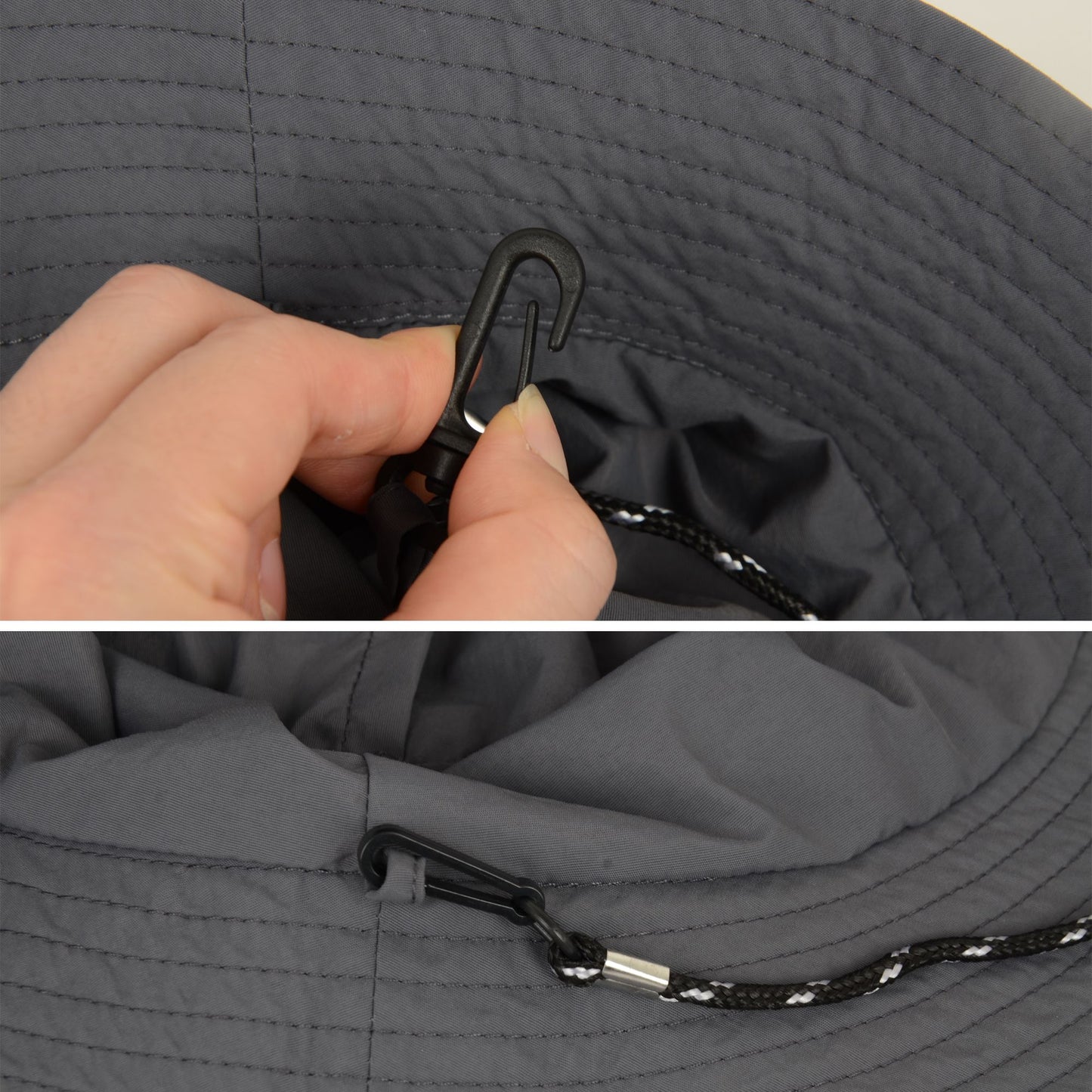 Water-Resistant Packable Bucket Hat with Adjustable Chin Strap Quick-Dry Fabric for Beach Hiking Camping and Outdoor Travel