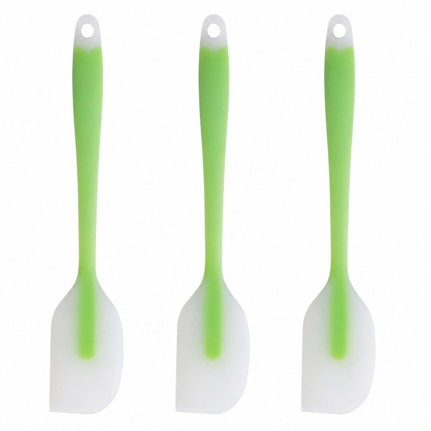 3-Piece Silicone Spatula Set with Handle, Flexible and Durable Kitchen Tools for Cooking and Baking
