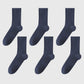 6pk Men's Crew Socks with Non - Slip Sole