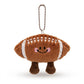 2 Pack Plush Sports Ball Key Chains with Smiley Face Bag Charms