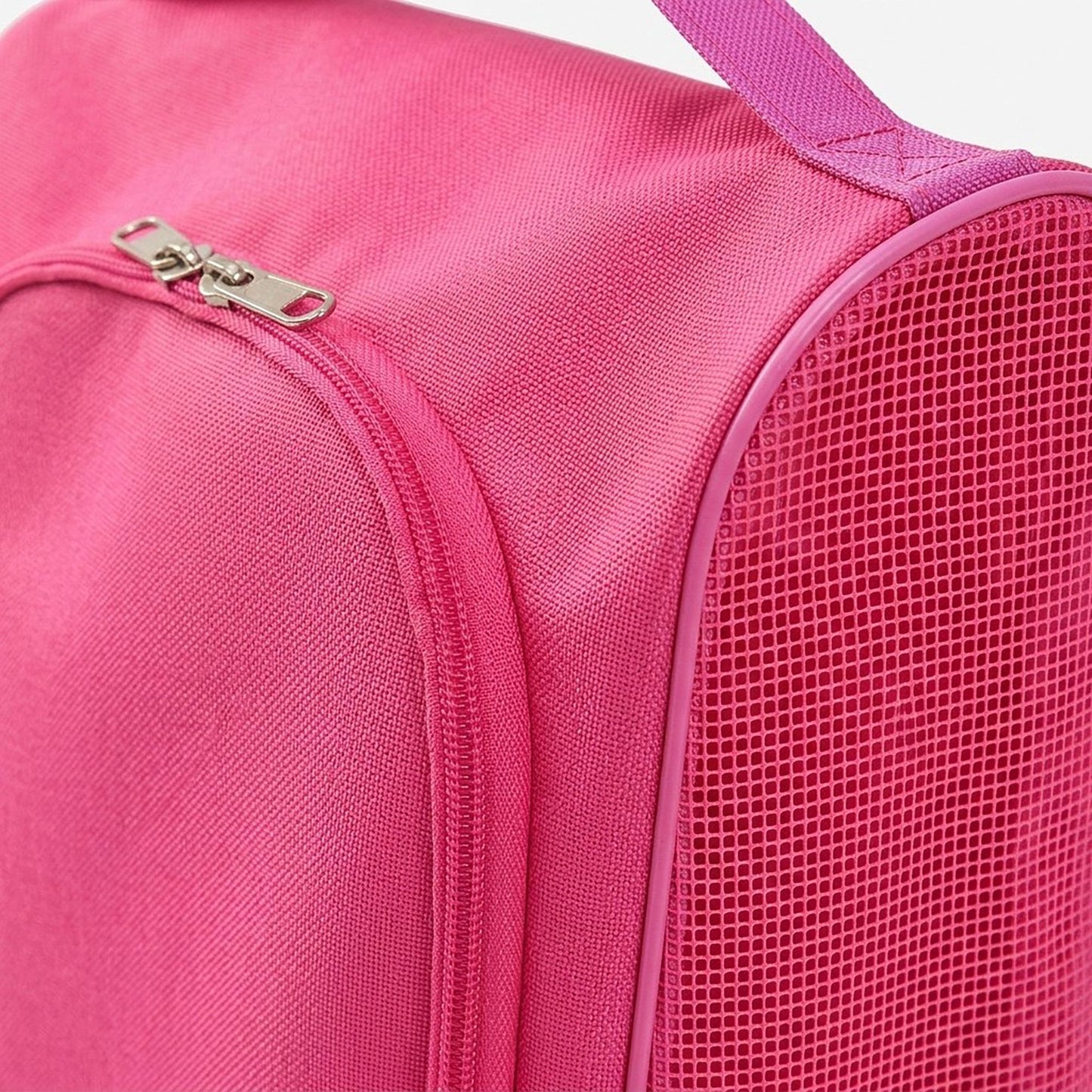 Travel Shoe Organizer Bag with Mesh Sides and Carry Handle