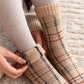 Women's 5-Pack Assorted Patterned Thick Knit Socks with Plaid and Holiday Prints