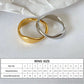 Women's Titanium Steel Irregular Band Ring - Hypoallergenic Durable Statement Ring