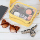 Women's Chic Transparent Crossbody & Messenger Bags with Decorative Scarf