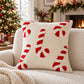Holiday Tufted Throw Pillow Cover for Couch Sofa or Bed