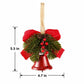 Christmas Velvet Bow Tree Topper with Faux Fur Trim Holiday Decoration