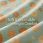 4-Piece Cotton Bedding Set with Floral Pattern Duvet Cover, Pillowcases, and Flat Sheet