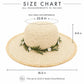 Summer Sun Hat for Women - Straw Beach Hat with Floral Embellishment