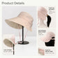 Wide Brim Bucket Sun Hat Adjustable Chin Strap UV Protection Packable Outdoor