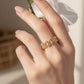 Elegant Crown and Geometric Rings for Women Sparkling Crystal Statement Band Fashion Jewelry for Daily Wear
