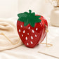 Strawberry Shaped Crossbody Bag with Chain Strap and Zip Closure