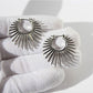 Women's Sunburst Hoop Earrings