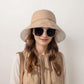 Wide Brim Bucket Hat Back Bow Detail for Sun Protection and Stylish Summer Looks
