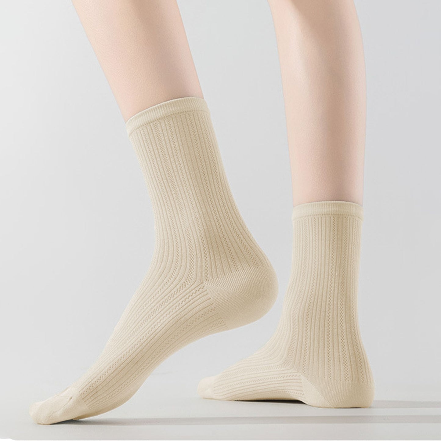 Summer Ribbed Ankle Socks 6Pk