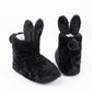 Fuzzy Bunny Slipper Boots