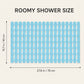 Slatted Nonslip Shower Mat Quick Drain Bath Mat 15.7 x 27.6 Inches