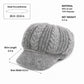 Cable Knit Brim Beanie Faux Fur Lined Warm Winter Hat