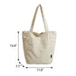 Lightweight Tote Bag with Front Pockets and Shoulder Handles