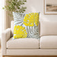 Canvas Throw Pillow 17.7*17.7 in Mixed Leaf Towel Design