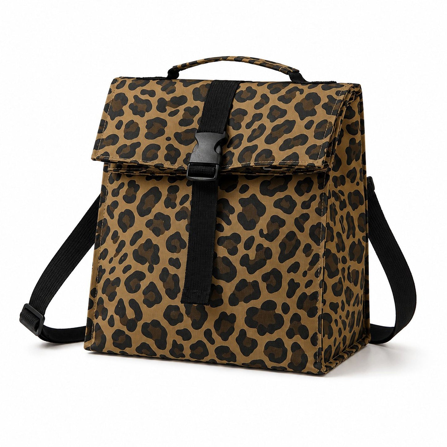 Insulated Lunch Backpack with Buckle Flap and Top Handle