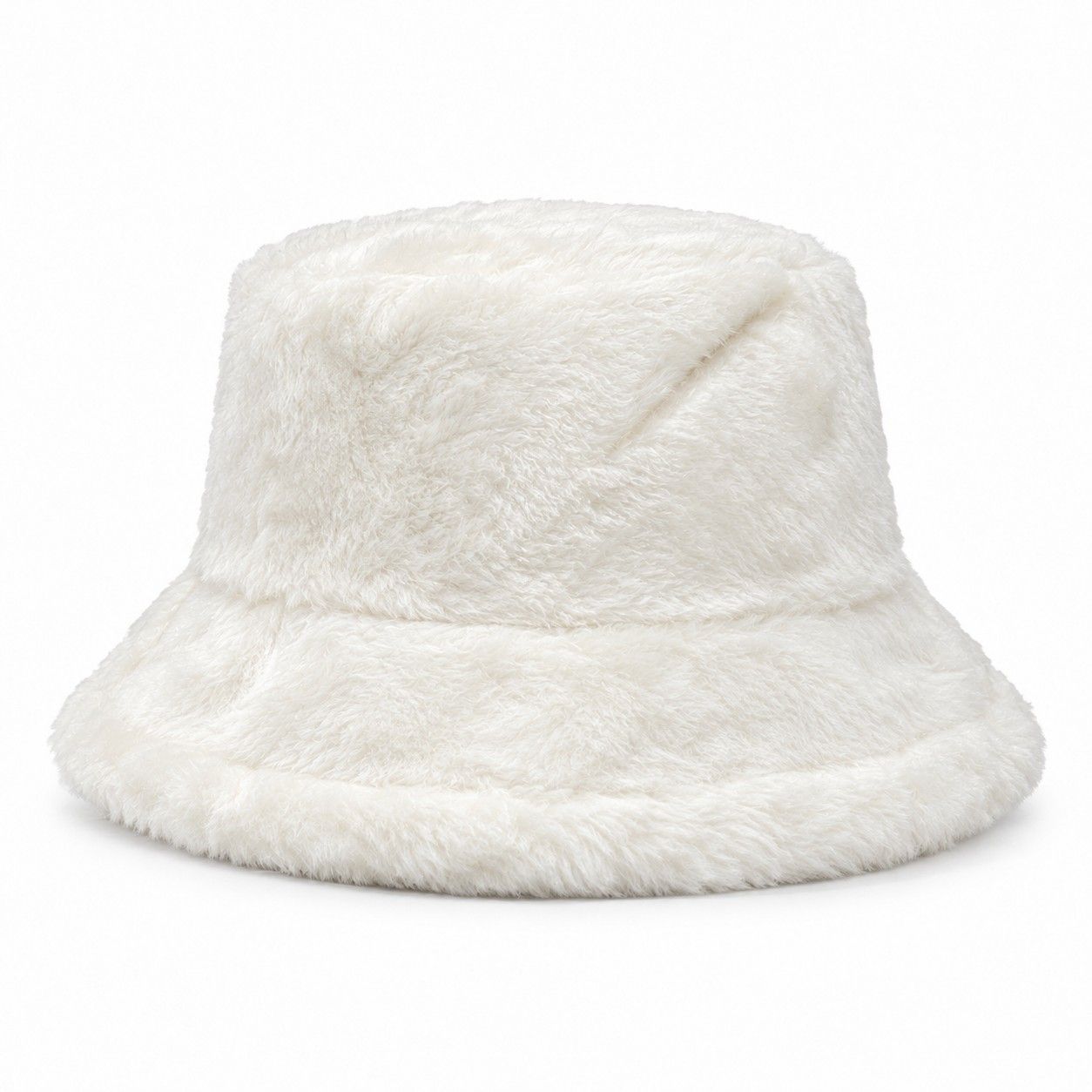 Faux Fur Bucket Hat Soft Plush Winter Casual Fashion Hat