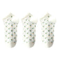 3-Pack Minimalist Knit Ankle Socks Mixed Pattern Design Soft Cotton Low-Cut Style