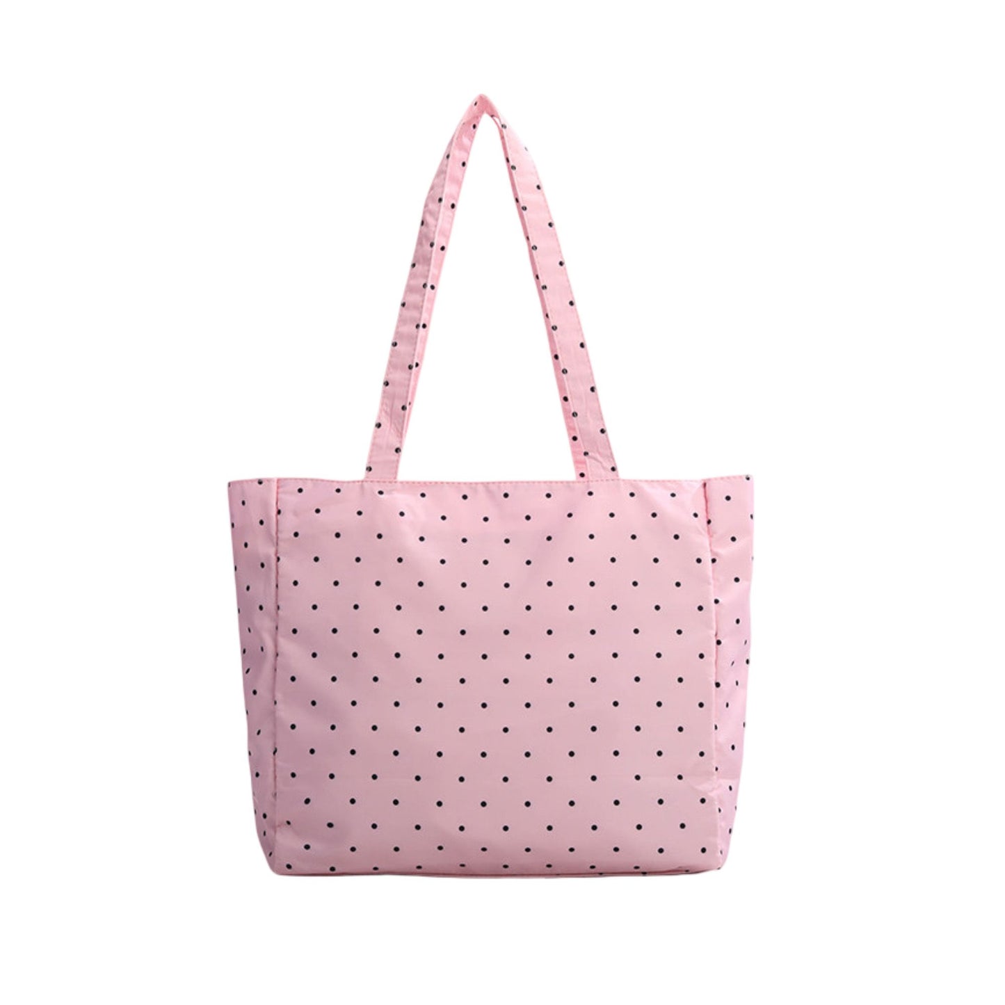 Clear Polka Dot Tote Bag for Women, Large Transparent Shoulder Bag with Bow Detail