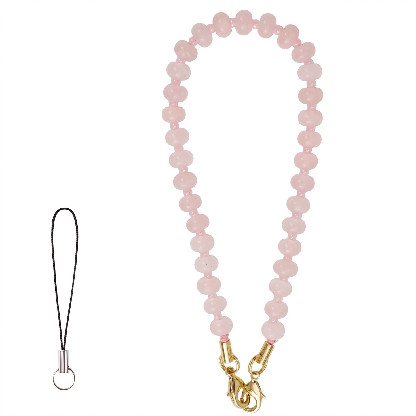 Beaded Phone Wrist Strap with Removable Clasps