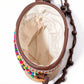 Woven Straw Mini Crossbody Bag with Tassel Detail Drawstring Closure Small Cylinder Handbag