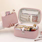 Travel Makeup Organizer Case with Removable Cosmetic Pouch Waterproof Storage Bag Set