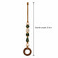 Coastal Beaded Wood Ring Towel Hanger