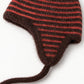 Striped Ear Flap Knit Beanie Winter Thermal Trapper Hat