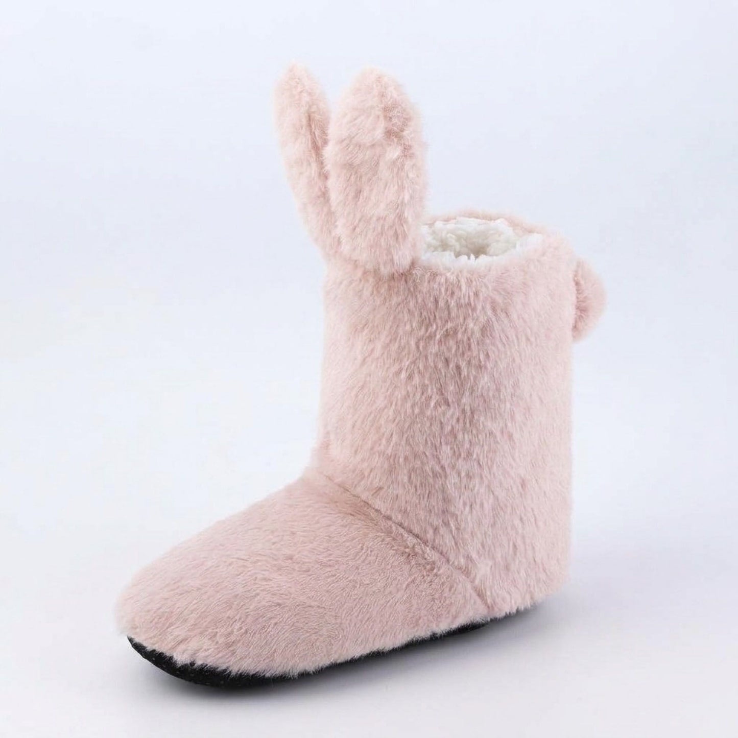 Fuzzy Bunny Slipper Boots