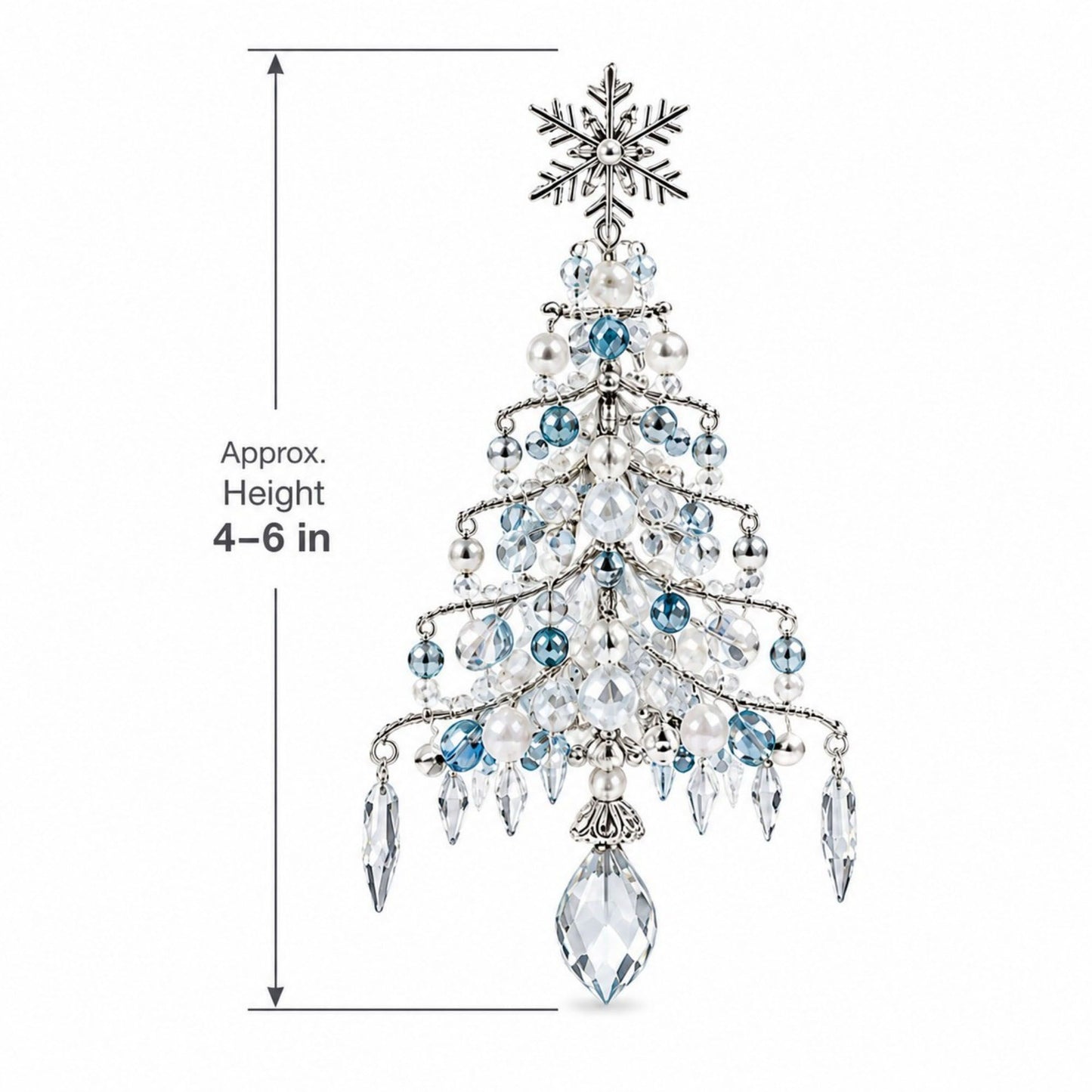 DIY Christmas Tree Beaded Ornament Decor