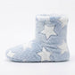 Fuzzy Heart Slipper Boots