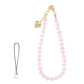 Beaded Phone Wrist Strap with Heart Charm