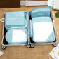 Travel Packing Cube Set with Mesh Panel Zipper Storage Bags Lightweight Organizer Luggage Set Multi Size