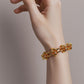 Women's Freshwater Pearl Bracelet - Chunky Knot Chain T-Bar Clasp Bracelet for Elegant Casual & Formal Wear