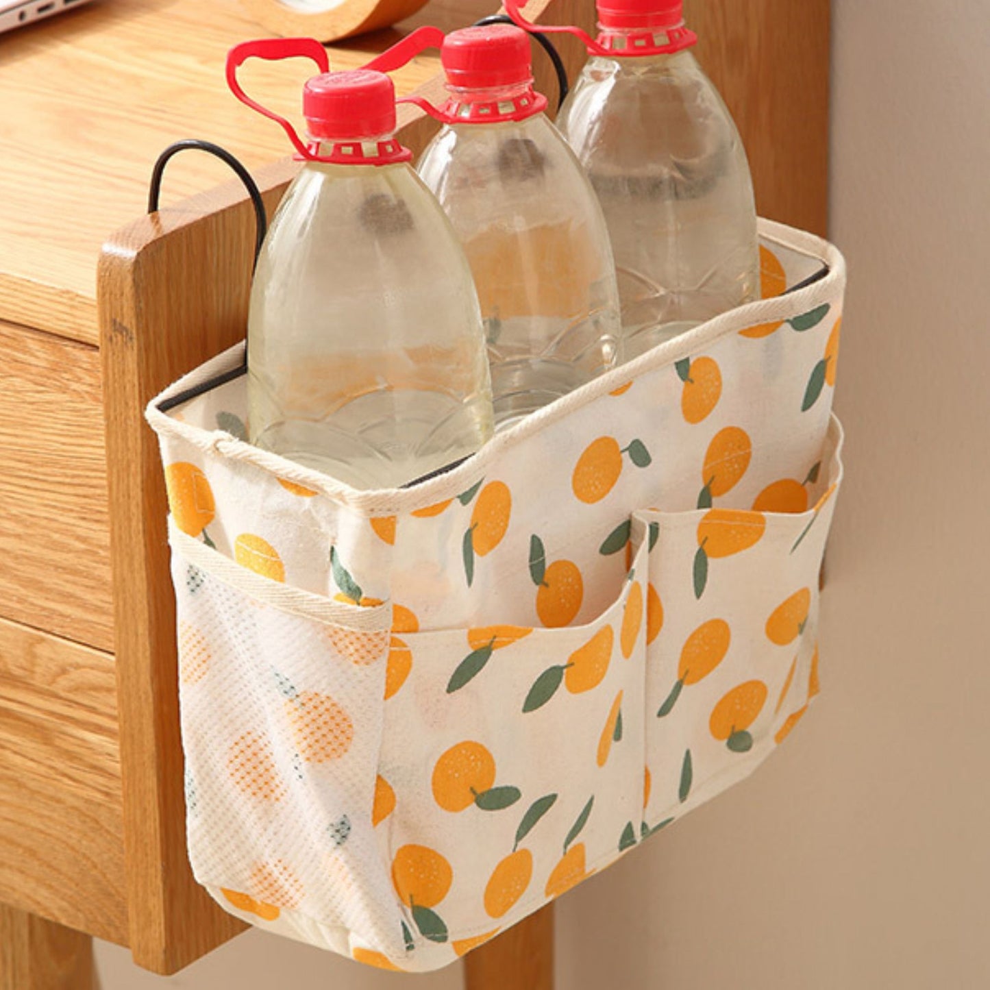 Bedside Hanging Storage Organizer with Multiple Pockets Desk Side Storage Caddy for Dorm Bedroom