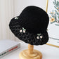 Crochet Straw Sun Hat with Cherry Accents