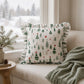 2 Pack Christmas Tree Ruffle Decorative Throw Pillow Covers