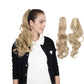 Claw Clip Ponytail Extensions for Women 23 Inch Long Wavy Fluffy Synthetic Ponytail Hairpiece