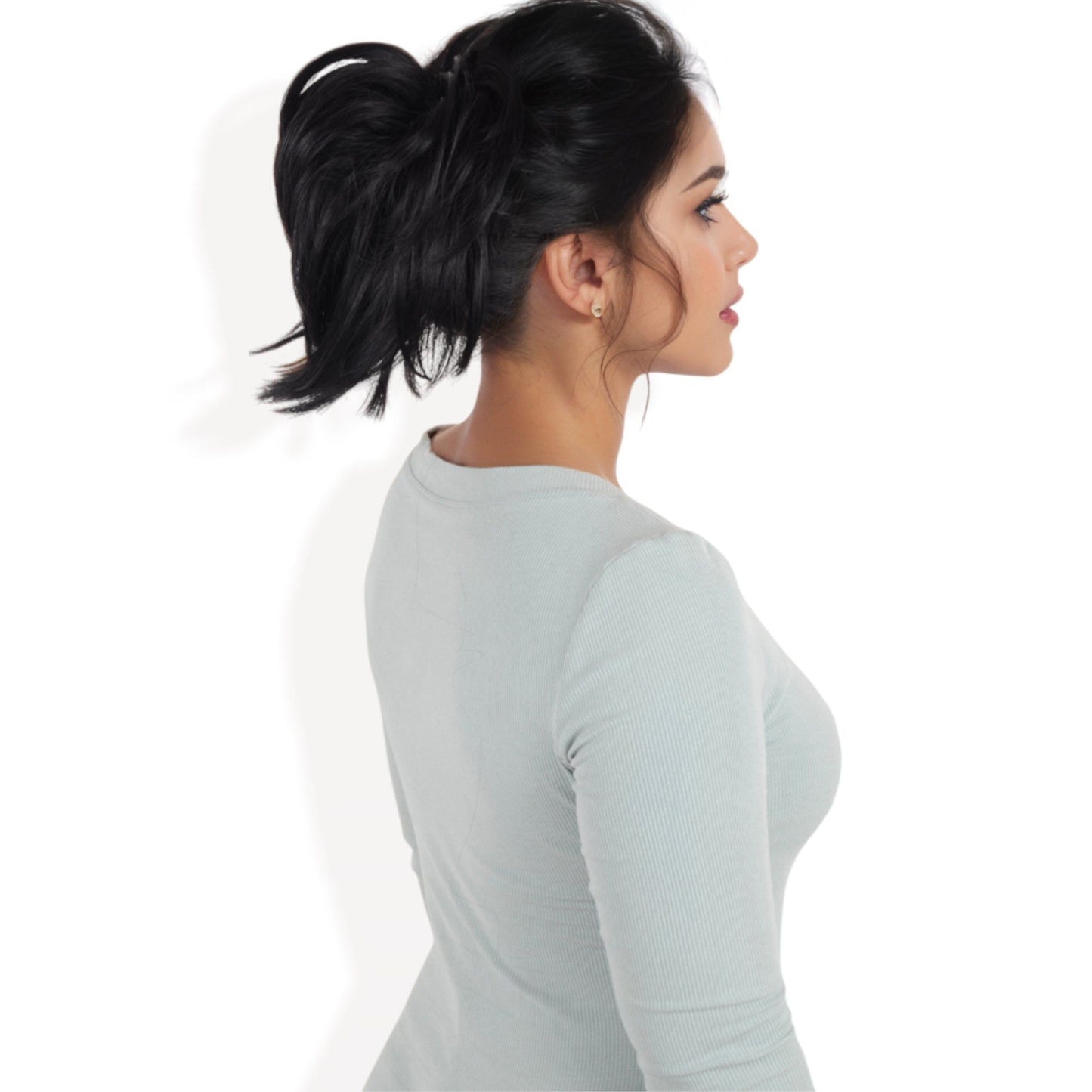 Messy Bun Hair Piece Updo Synthetic Tousled Ponytail Hairpiece 8 Inch